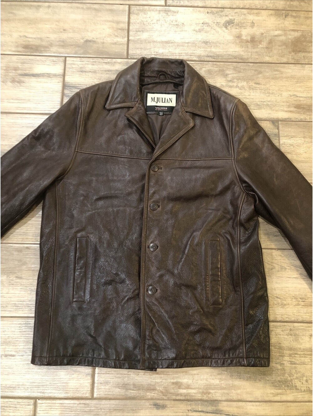 Vtg Men’s XXL M. Julian By Wilson’s Leather  Car Coat
